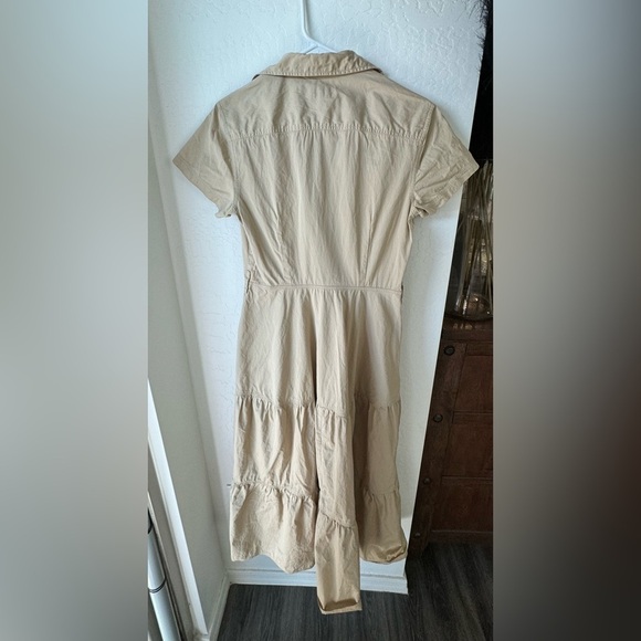 Ralph Lauren Tiered Cargo Dress in Tan - Picture 4 of 4